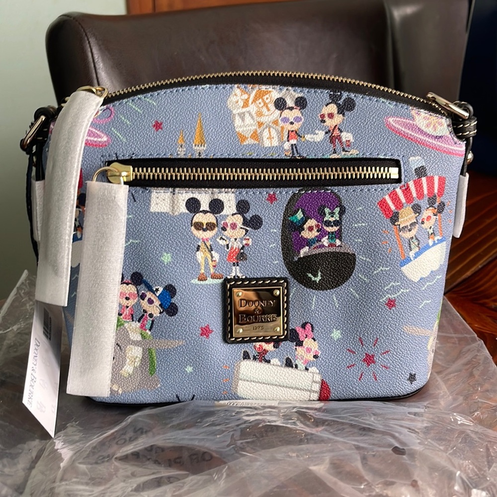 Disney Dooney & Bourke Hipster Mickey and Minnie Crossbody